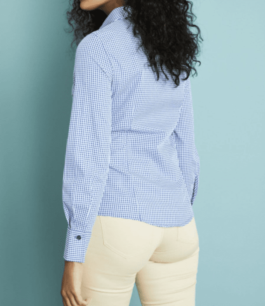 Women's Long Sleeve Check Shirt - Image 3